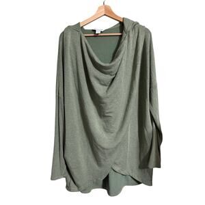 Athleta Hooded Cross Front Sweatshirt Activewear Size Large